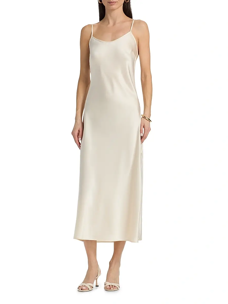 Toccin Women's Fleur Mixed-Media Midi-Dress | Thumbnail 6