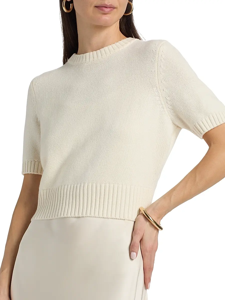 Toccin Women's Fleur Mixed-Media Midi-Dress | Thumbnail 7