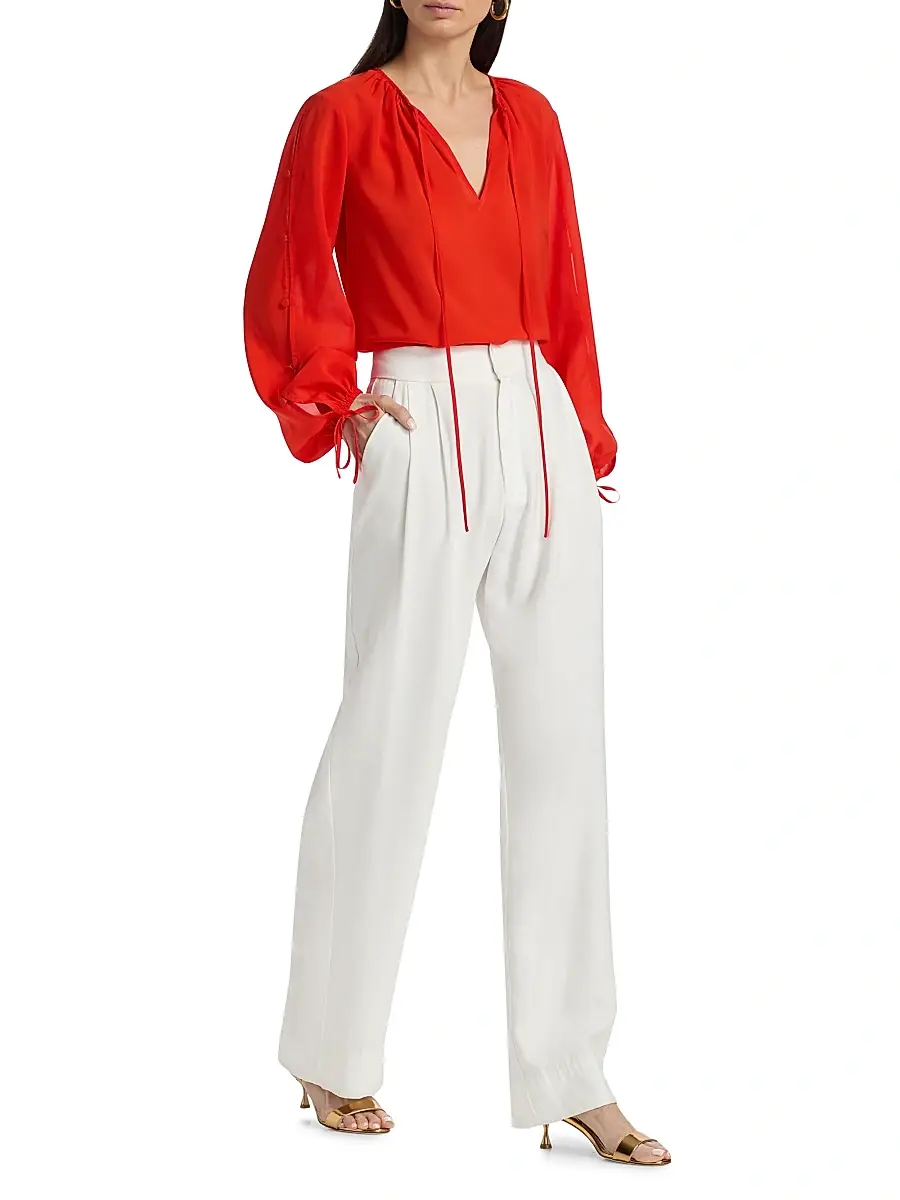 Toccin Women's Oletta Georgette Blouse | Thumbnail 2