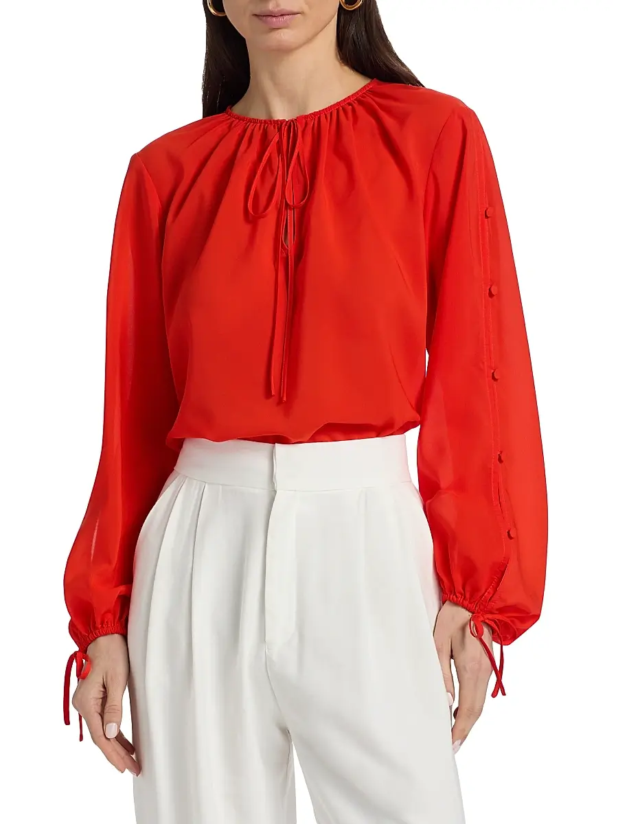 Toccin Women's Oletta Georgette Blouse | Thumbnail 3