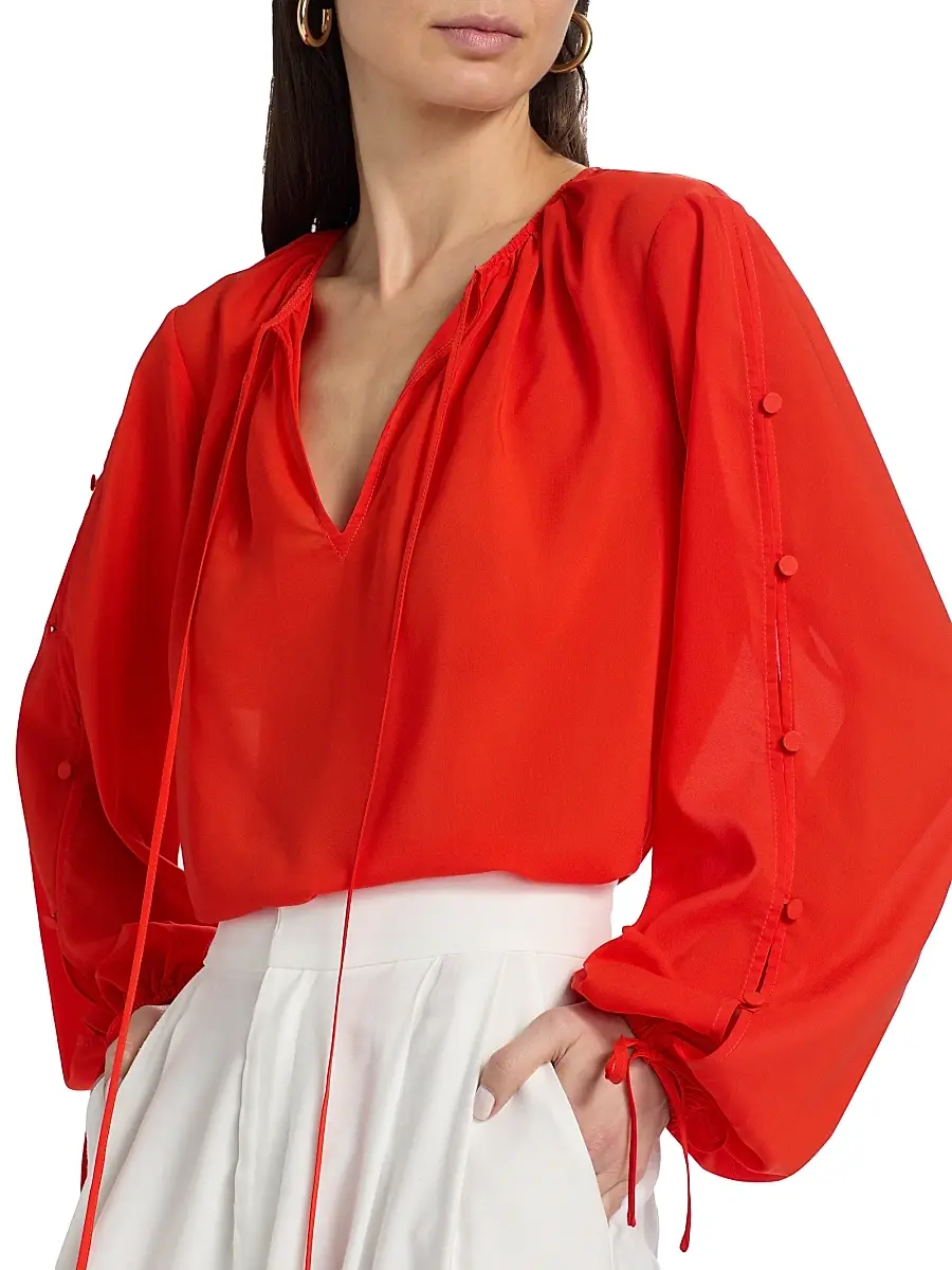 Toccin Women's Oletta Georgette Blouse | Thumbnail 6