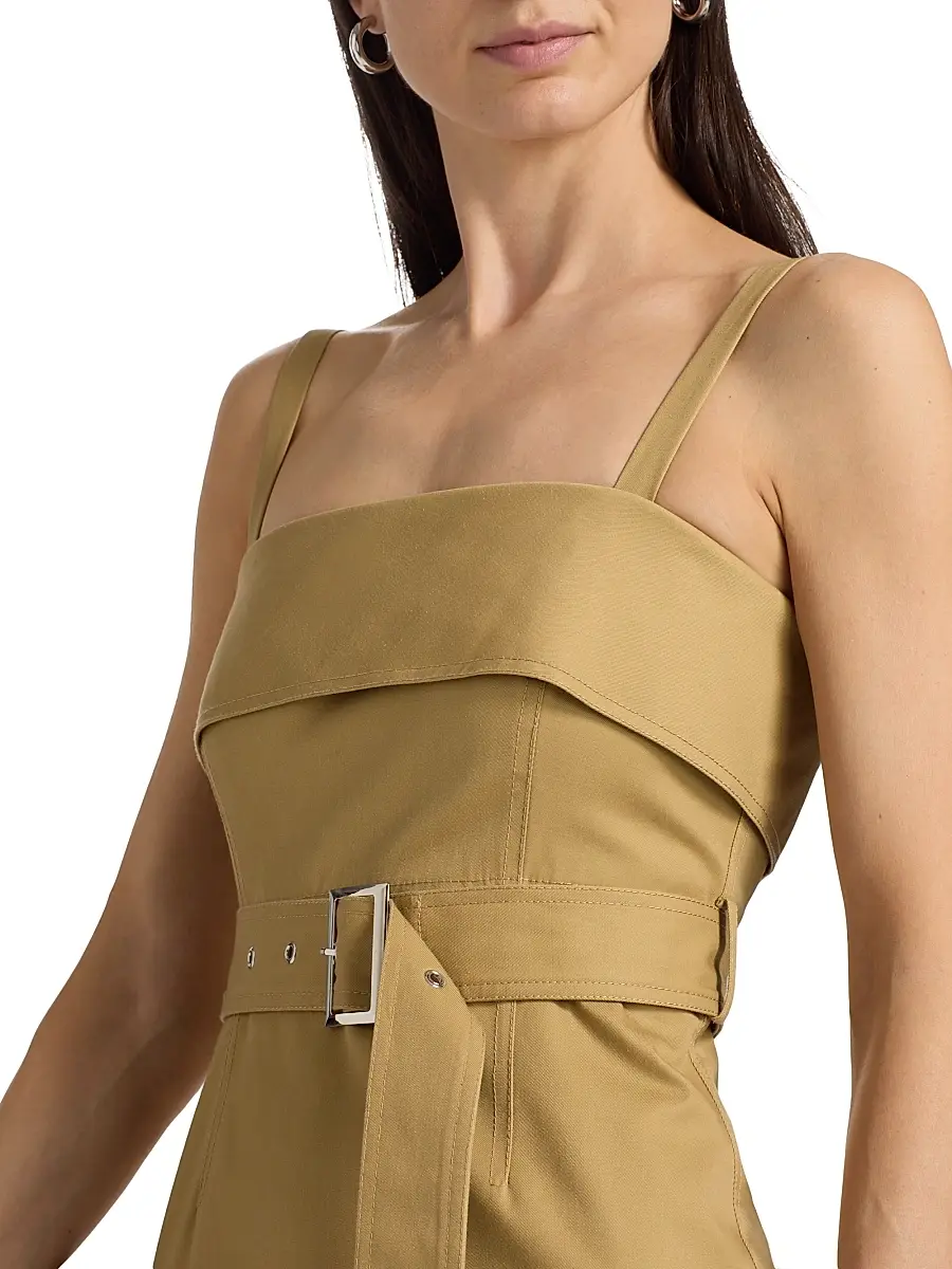 Toccin Women's Theodora Belted Cotton Midi-Dress | Thumbnail 6 Toccin Women's Theodora Belted Cotton Midi-Dress | Thumbnail 6