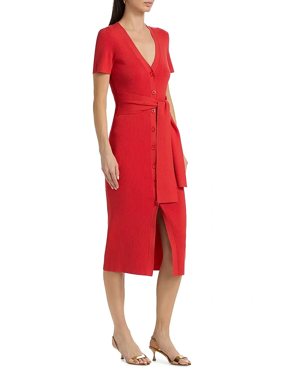 Toccin Women's Agnes Rib-Knit Midi-Dress | Thumbnail 4 Toccin Women's Agnes Rib-Knit Midi-Dress | Thumbnail 4
