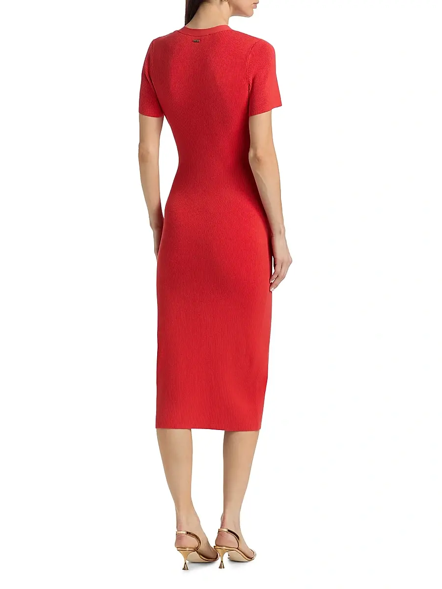Toccin Women's Agnes Rib-Knit Midi-Dress | Thumbnail 5 Toccin Women's Agnes Rib-Knit Midi-Dress | Thumbnail 5