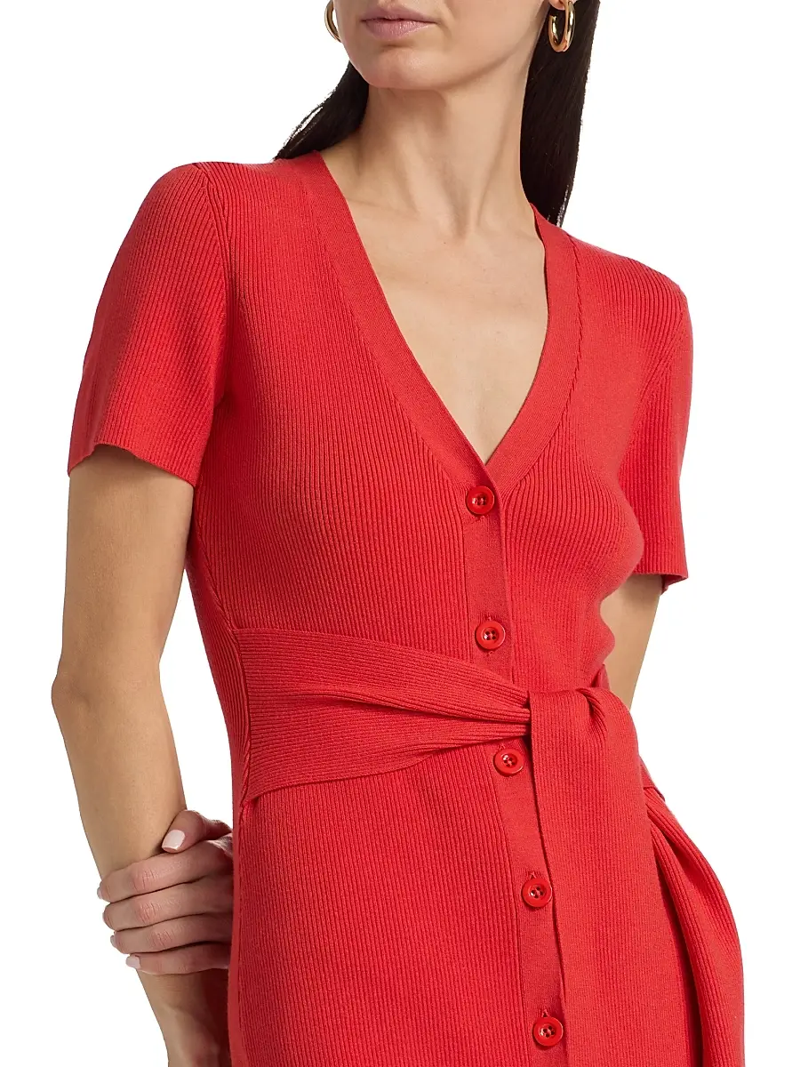 Toccin Women's Agnes Rib-Knit Midi-Dress | Thumbnail 6 Toccin Women's Agnes Rib-Knit Midi-Dress | Thumbnail 6