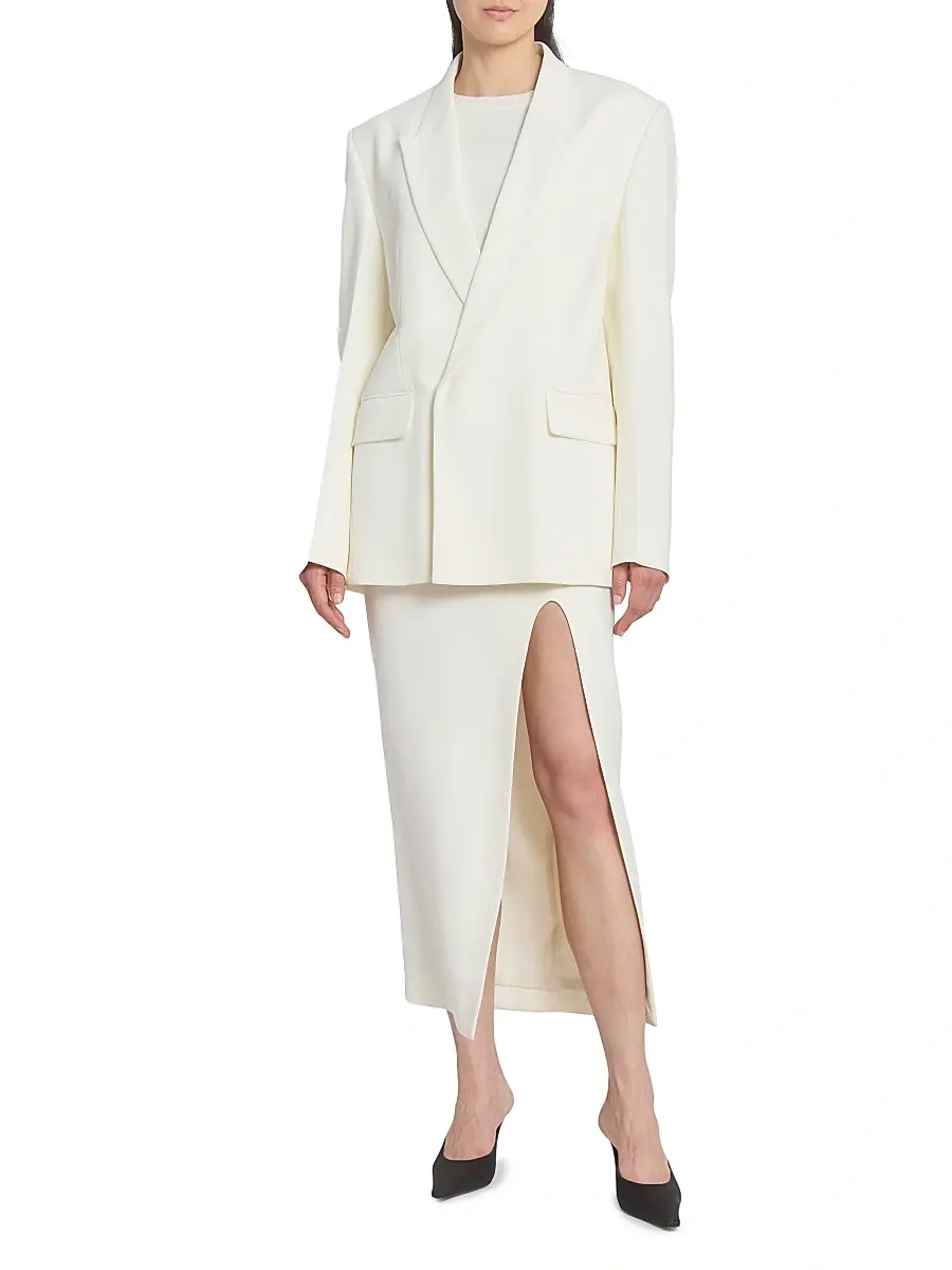 Victoria Beckham Women's Double-Breasted Tailored Jacket | Thumbnail 2 Victoria Beckham Women's Double-Breasted Tailored Jacket | Thumbnail 2