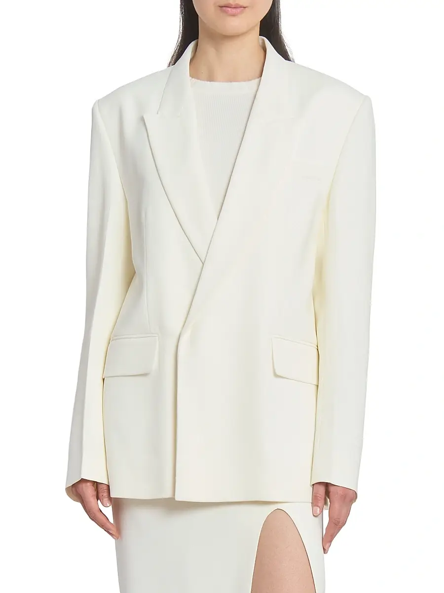 Victoria Beckham Women's Double-Breasted Tailored Jacket | Thumbnail 3 Victoria Beckham Women's Double-Breasted Tailored Jacket | Thumbnail 3
