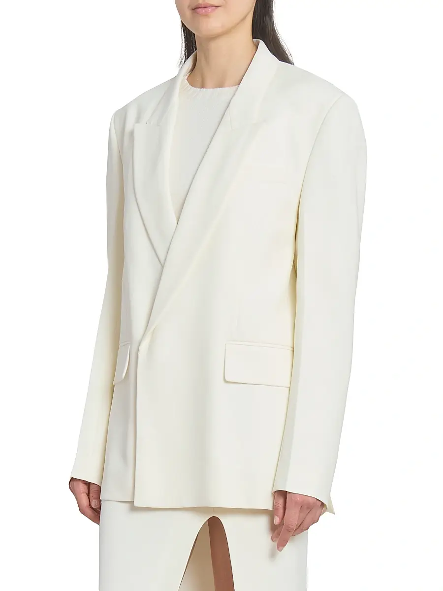 Victoria Beckham Women's Double-Breasted Tailored Jacket | Thumbnail 4 Victoria Beckham Women's Double-Breasted Tailored Jacket | Thumbnail 4