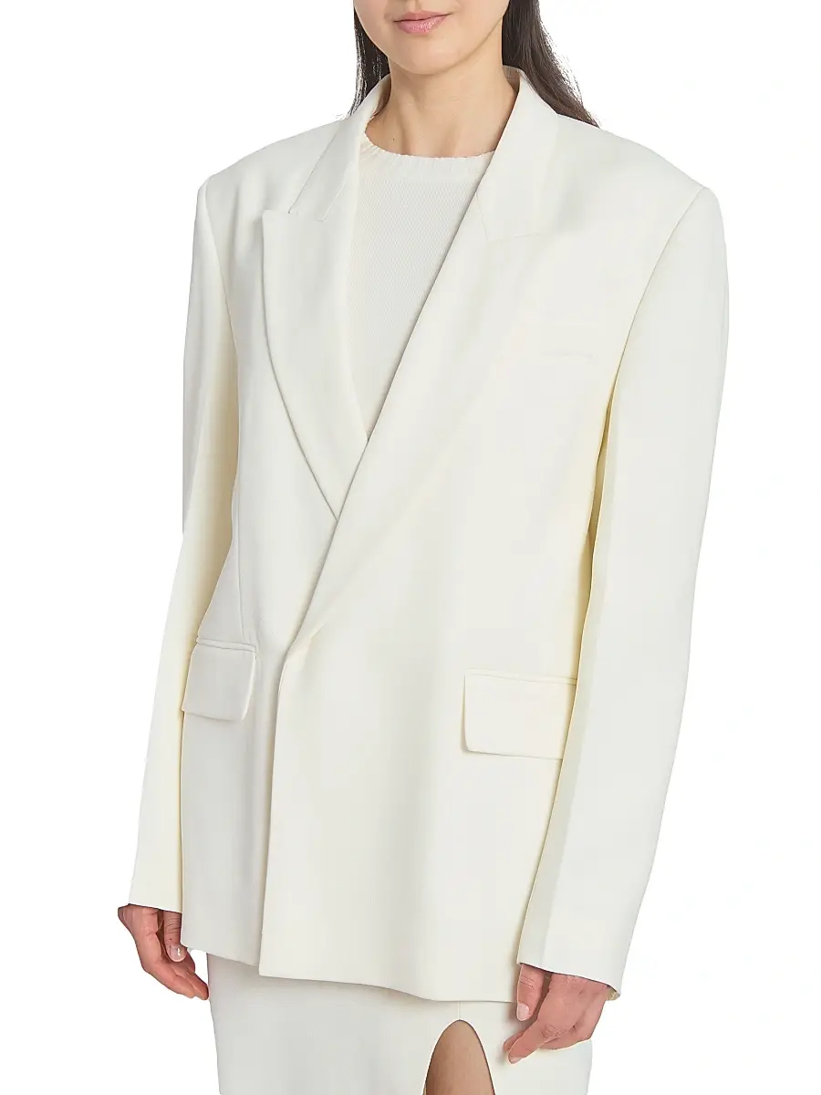 Victoria Beckham Women's Double-Breasted Tailored Jacket | Thumbnail 6 Victoria Beckham Women's Double-Breasted Tailored Jacket | Thumbnail 6