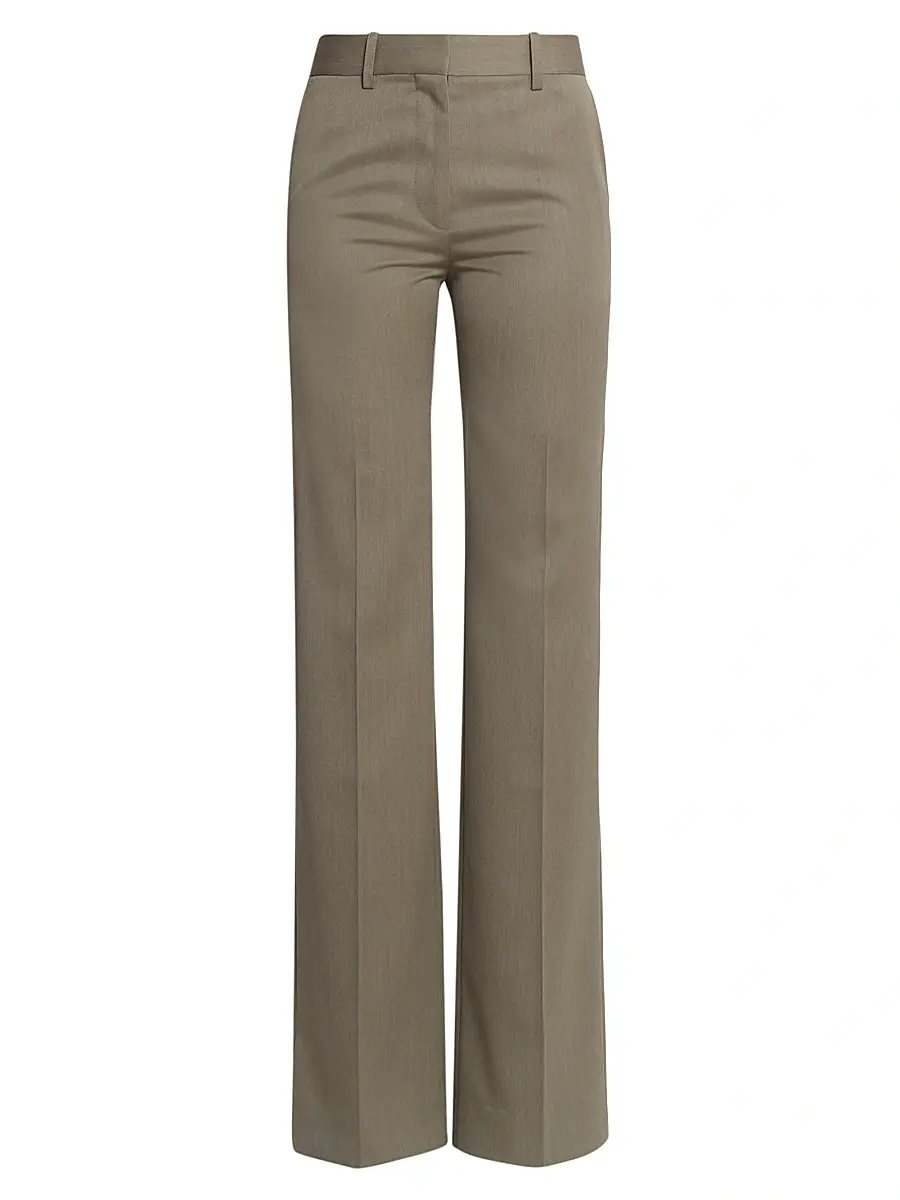 Women's Wool-Blend Straight-Leg Trousers Women's Wool-Blend Straight-Leg Trousers