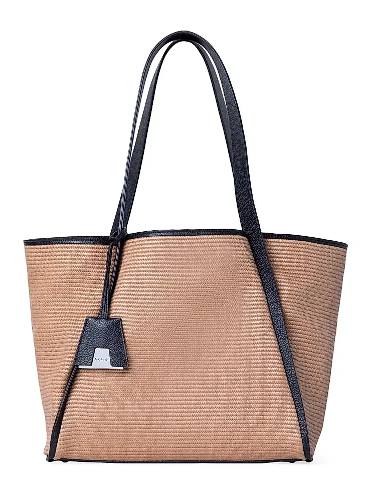 Women's Medium Alex Raffia Bucket Tote