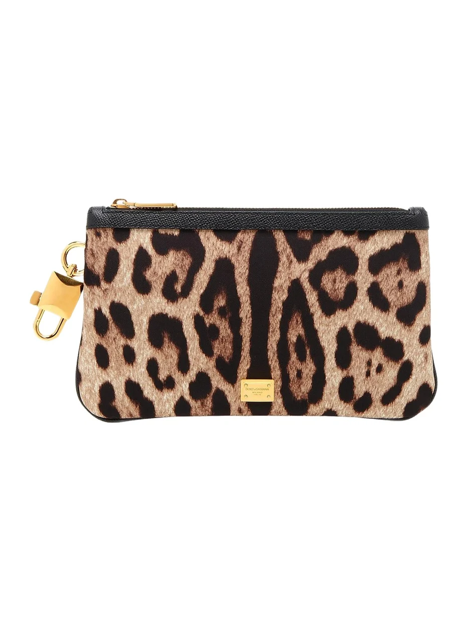 Women's Necessaire Leopard-Print Pouch