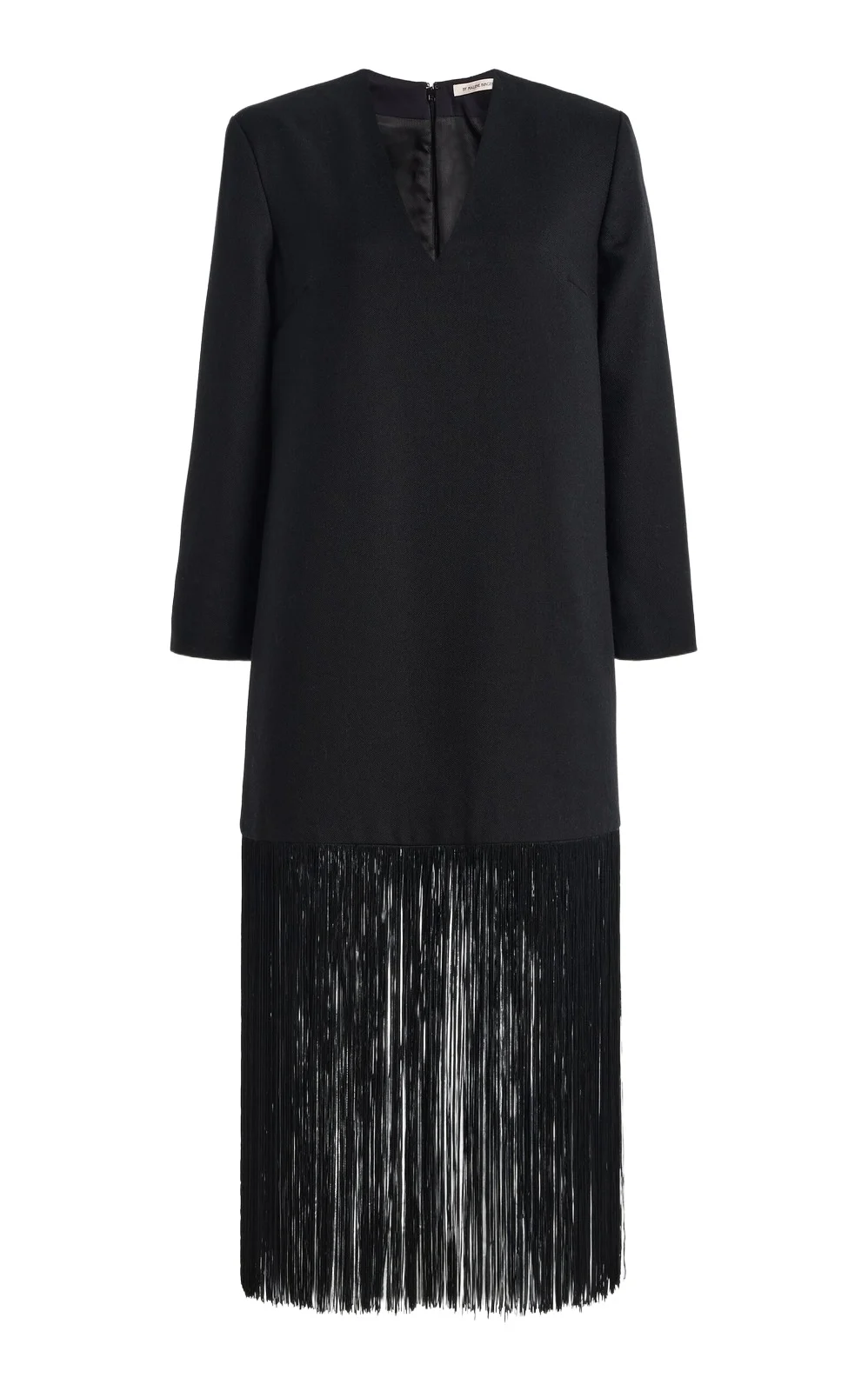 Mella Fringed Wool Midi Dress Mella Fringed Wool Midi Dress