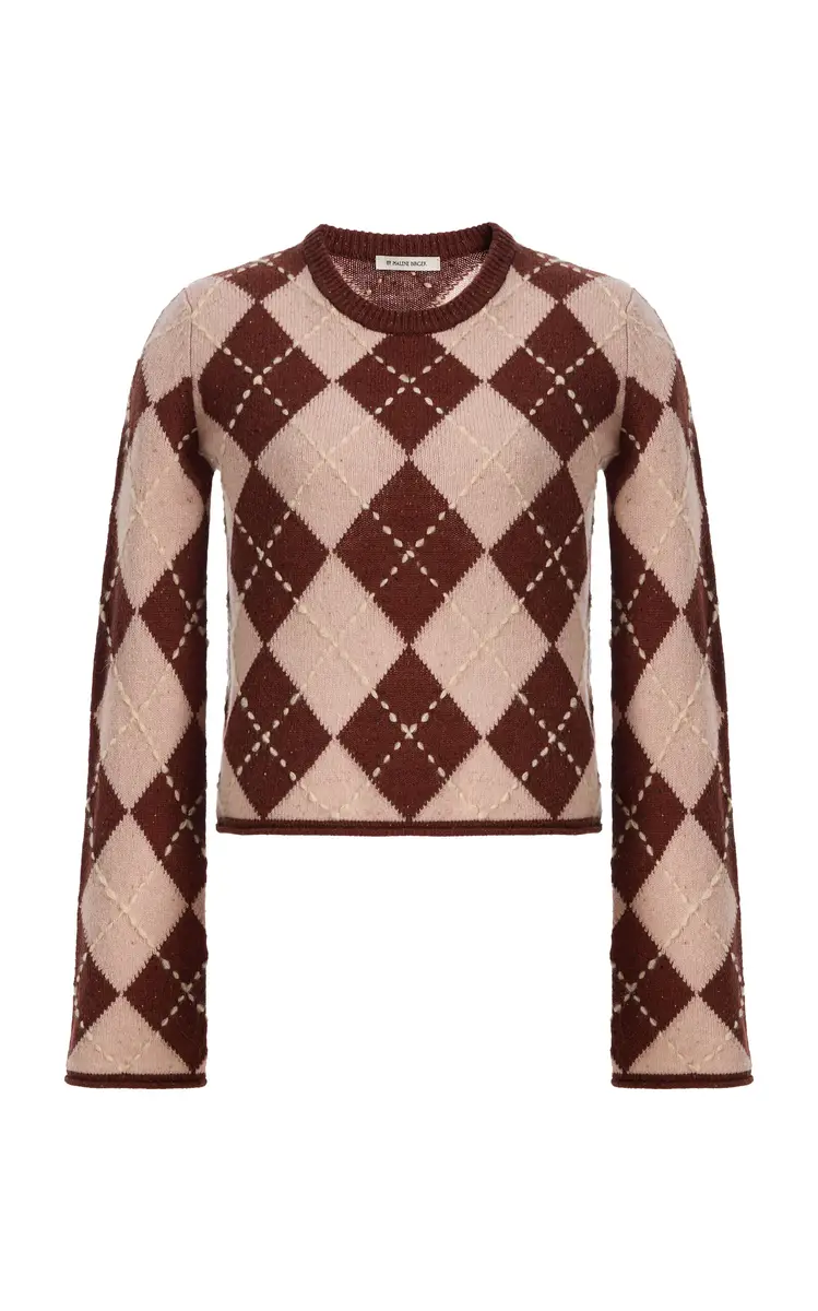 By Malene Birger Johanna Argyle Wool Sweater