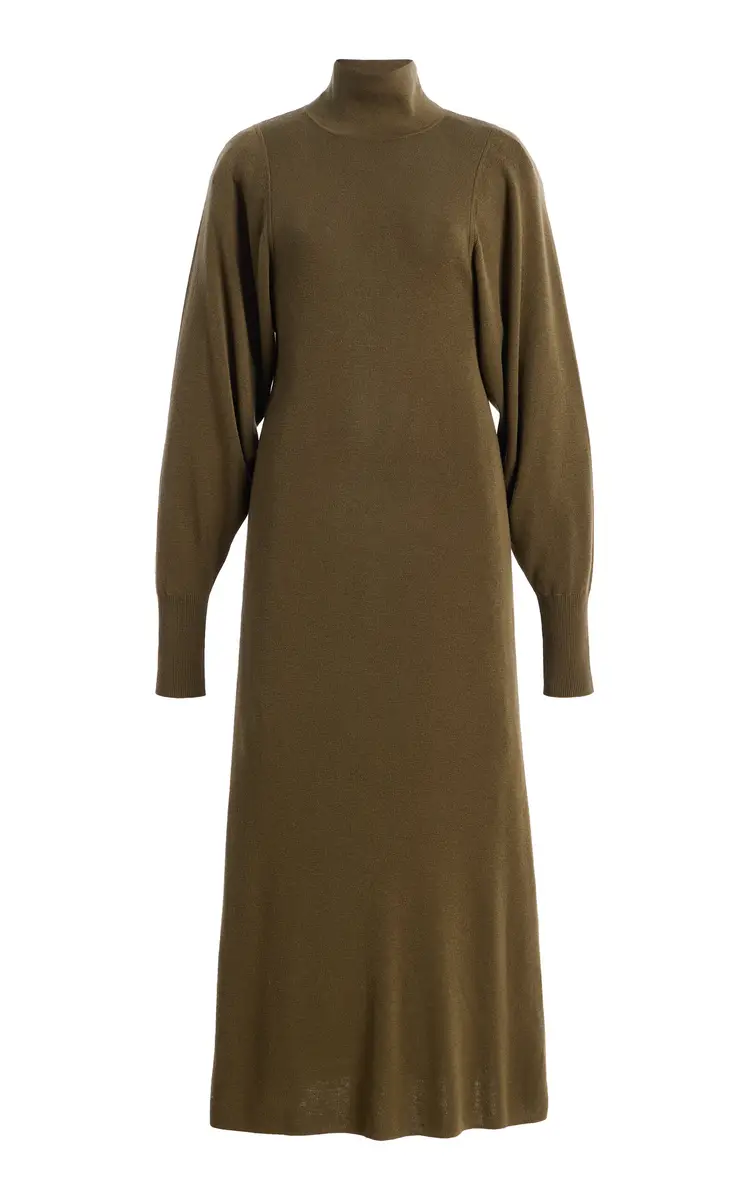 By Malene Birger Menna Turtleneck Knit Maxi Dress