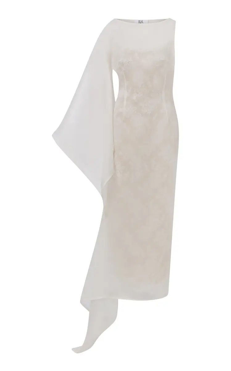 ILA THE BRAND Bea Silk Organza Midi Dress | Thumbnail 13 ILA THE BRAND Bea Silk Organza Midi Dress | Thumbnail 13