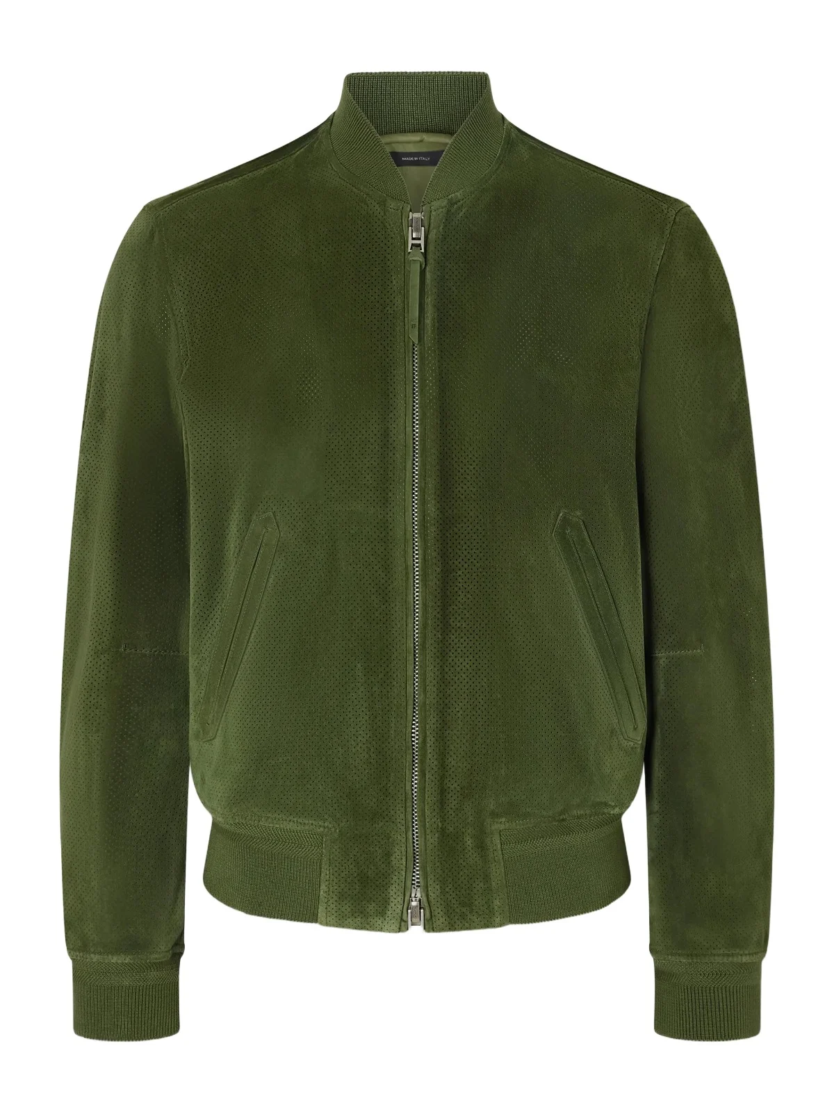 Tom Ford Perforated Suede Bomber Jacket - Men