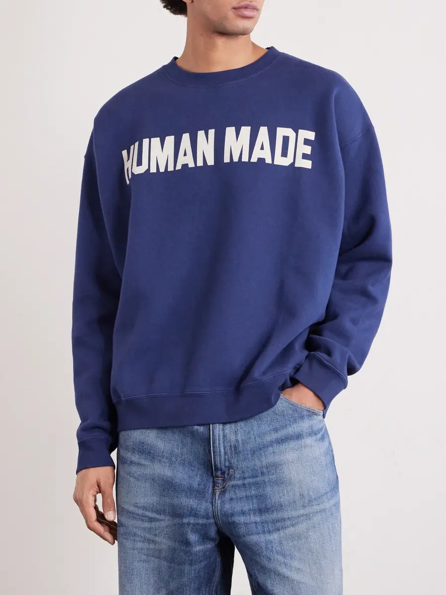 Human Made Logo-Print Cotton-Jersey Sweatshirt - Men | Thumbnail 3