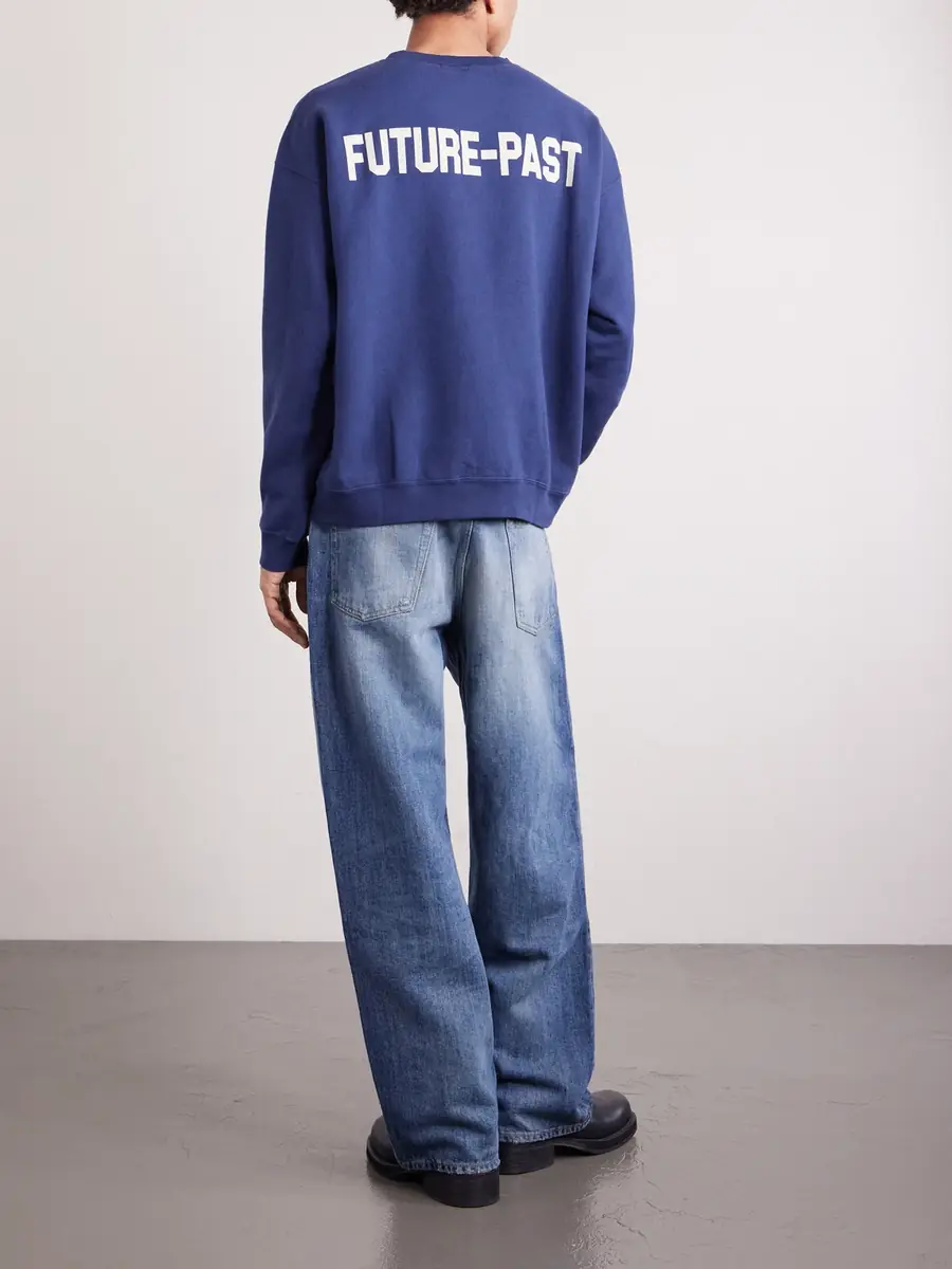 Human Made Logo-Print Cotton-Jersey Sweatshirt - Men | Thumbnail 4