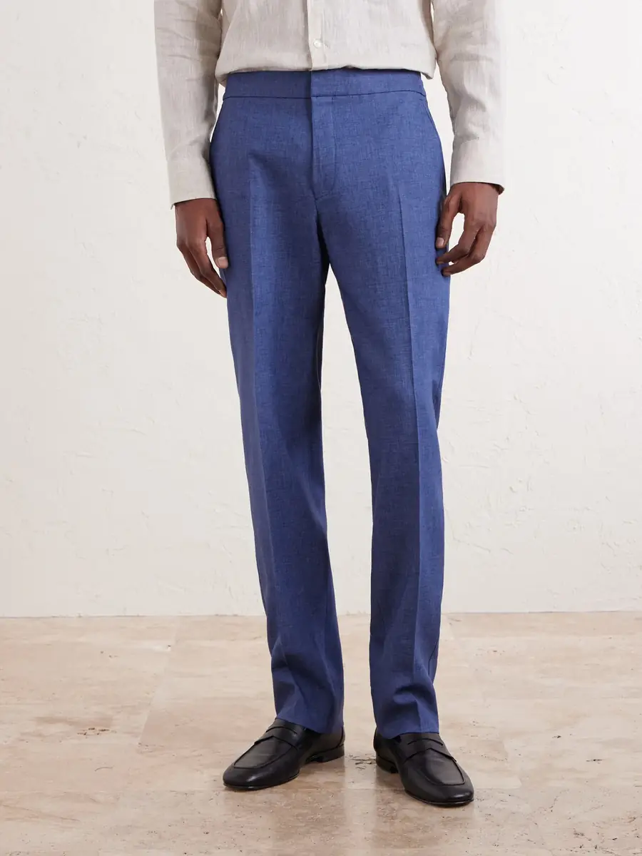 Zegna Tapered Pleated Linen Trousers - Men | Thumbnail 3 Zegna Tapered Pleated Linen Trousers - Men | Thumbnail 3