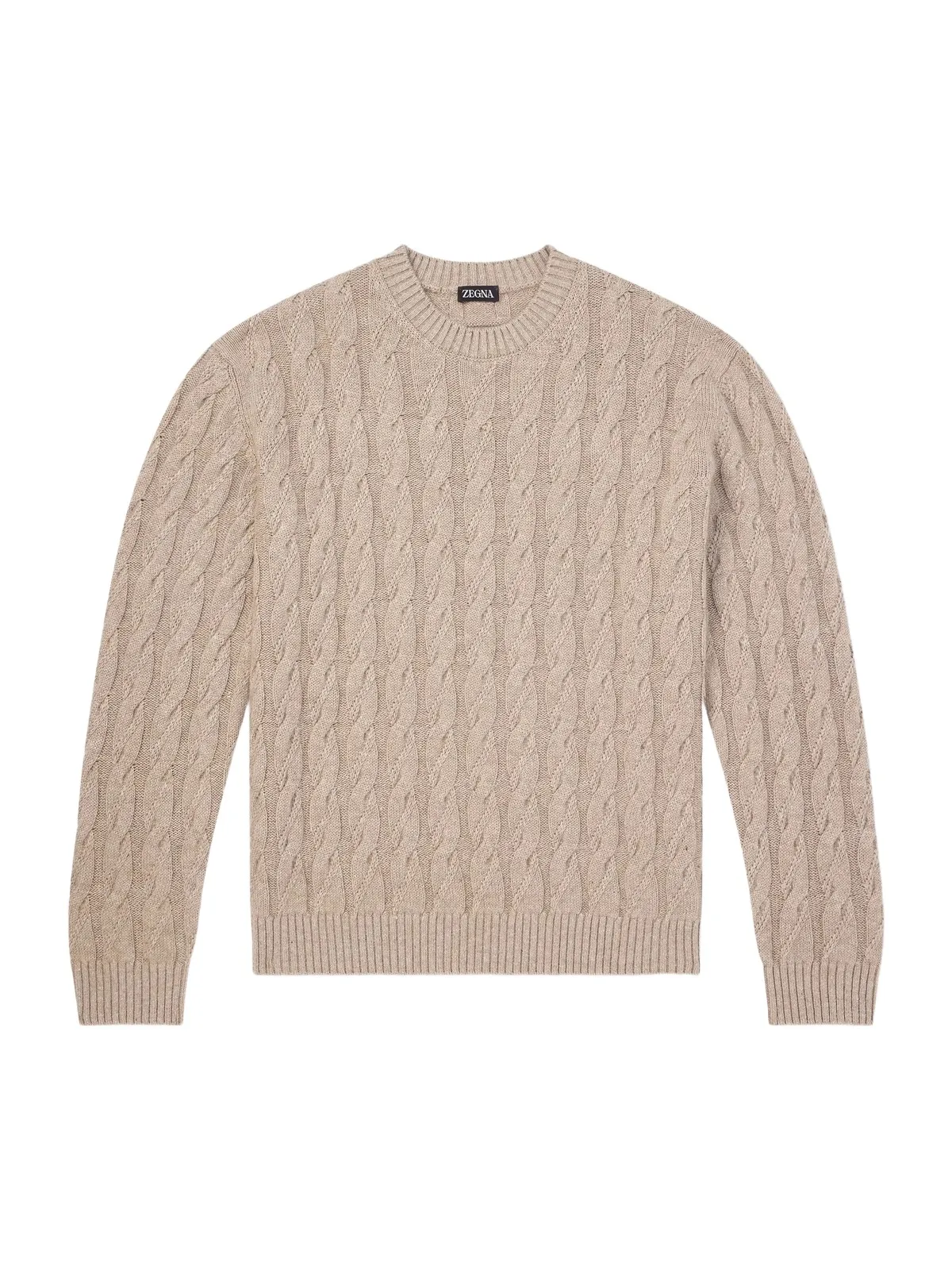 Cable-Knit Linen, Cashmere and Silk-Blend Sweater - Men Cable-Knit Linen, Cashmere and Silk-Blend Sweater - Men