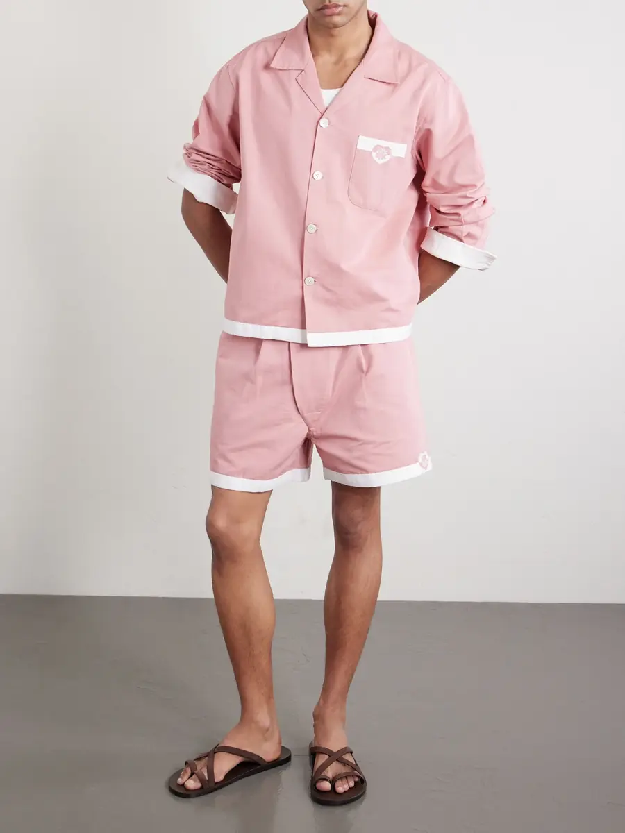 BODE Heart Deco Logo-Appliquéd Cotton-Faille Shirt - Men | Thumbnail 2 BODE Heart Deco Logo-Appliquéd Cotton-Faille Shirt - Men | Thumbnail 2