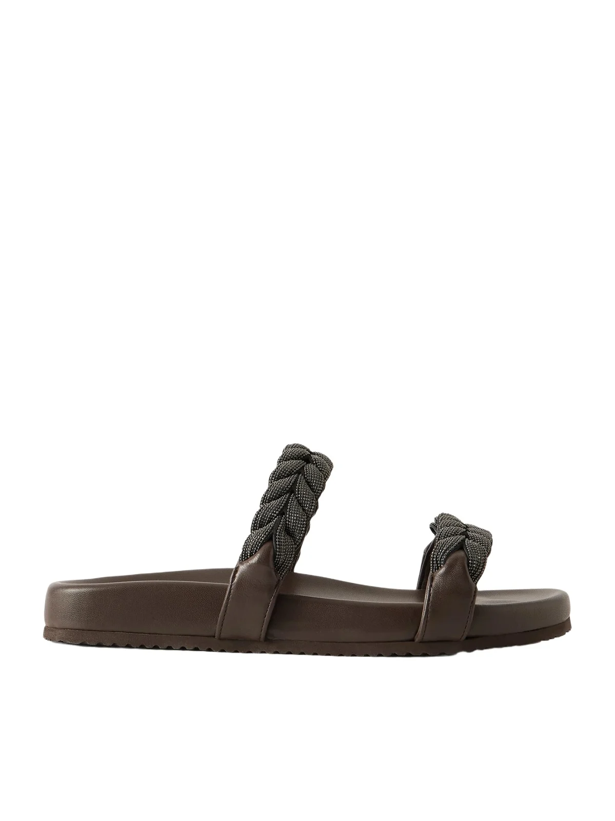 Bead-embellished Leather Sandals Bead-embellished Leather Sandals