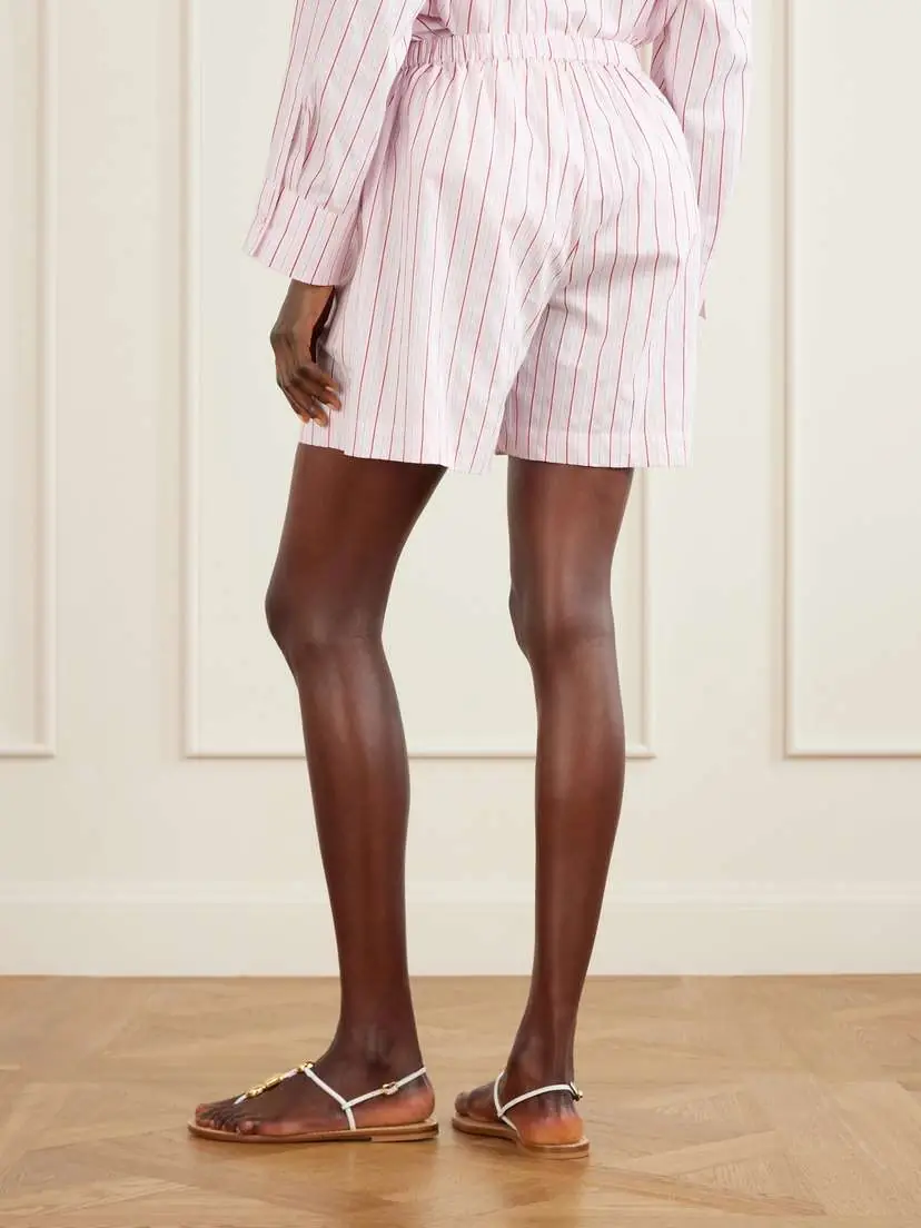 Faithfull Angelo Striped Cotton-poplin Shorts | Thumbnail 4