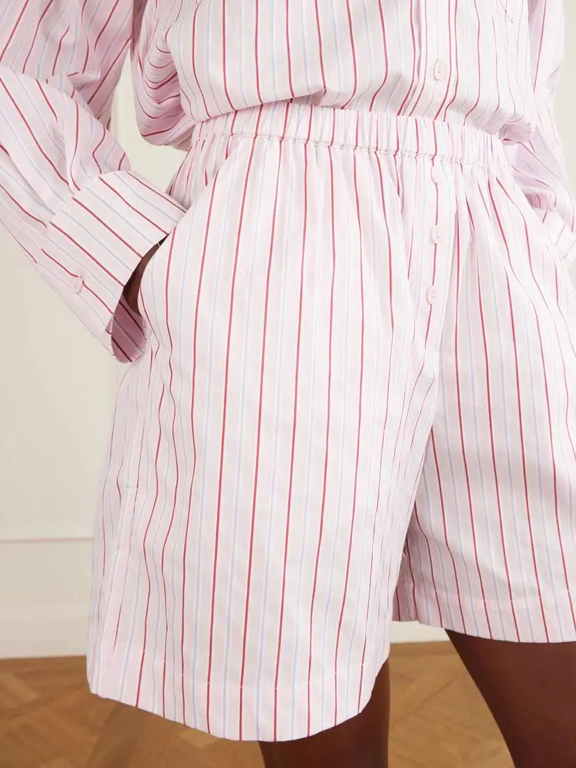 Faithfull Angelo Striped Cotton-poplin Shorts | Thumbnail 5