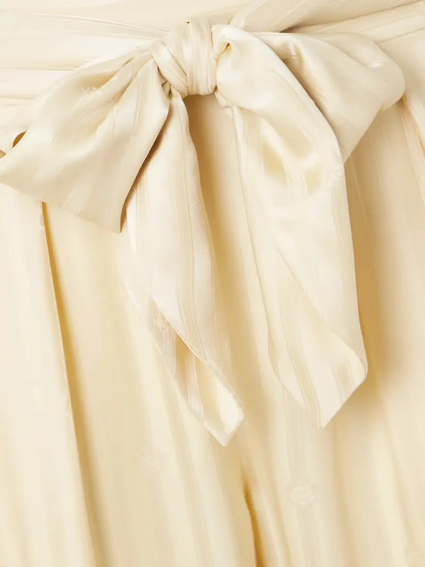 Zimmermann Luna Belted Tie-detailed Silk-jacquard Balloon Pants | Thumbnail 4