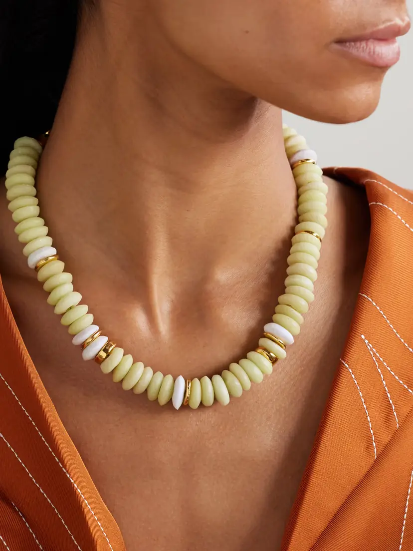 Lizzie Fortunato Laguna Gold-plated Beaded Necklace | Thumbnail 2