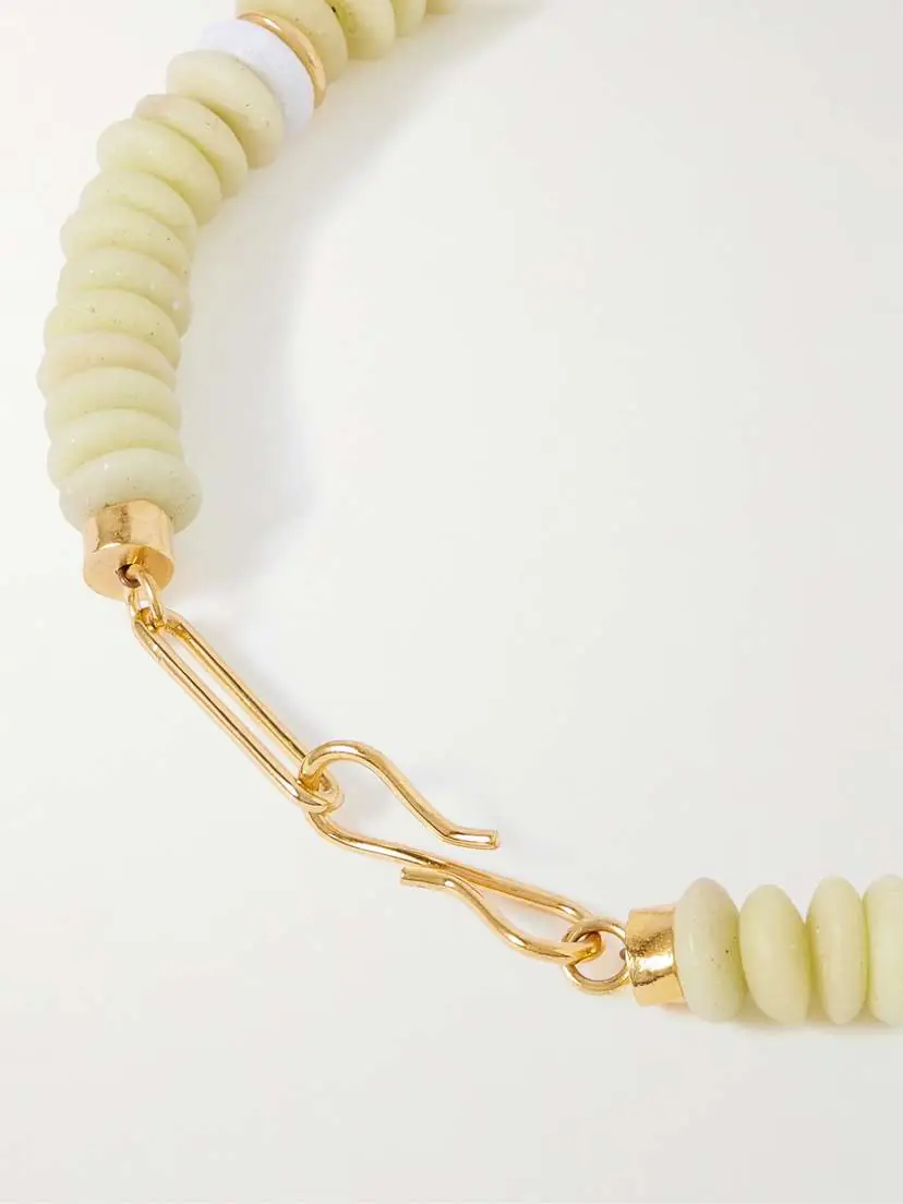 Lizzie Fortunato Laguna Gold-plated Beaded Necklace | Thumbnail 3