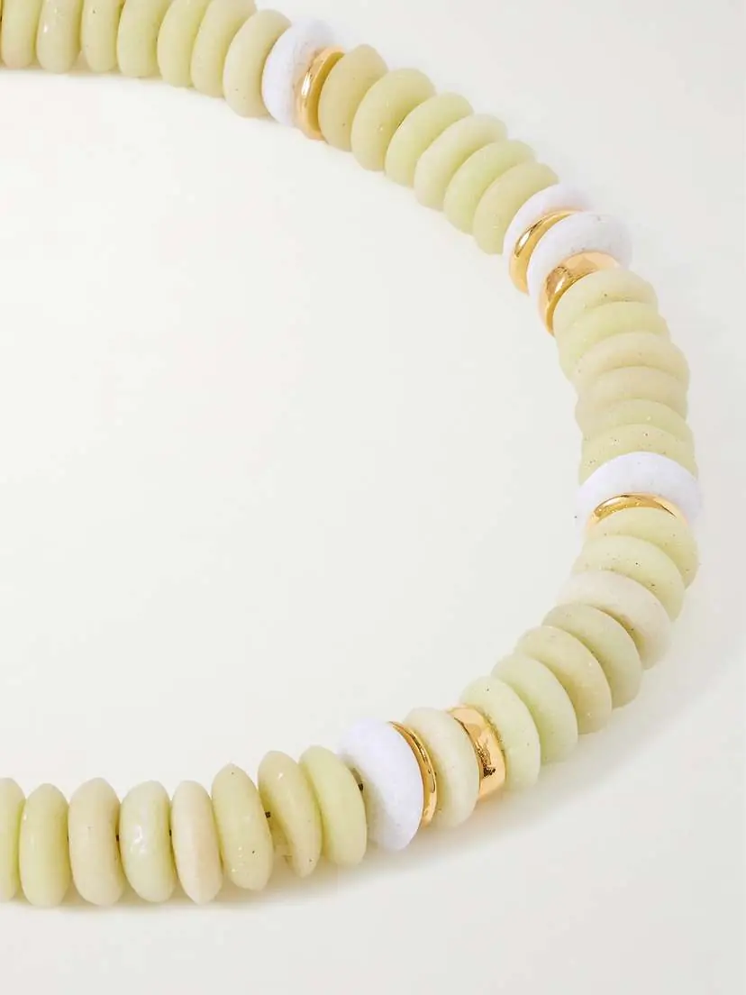 Lizzie Fortunato Laguna Gold-plated Beaded Necklace | Thumbnail 4