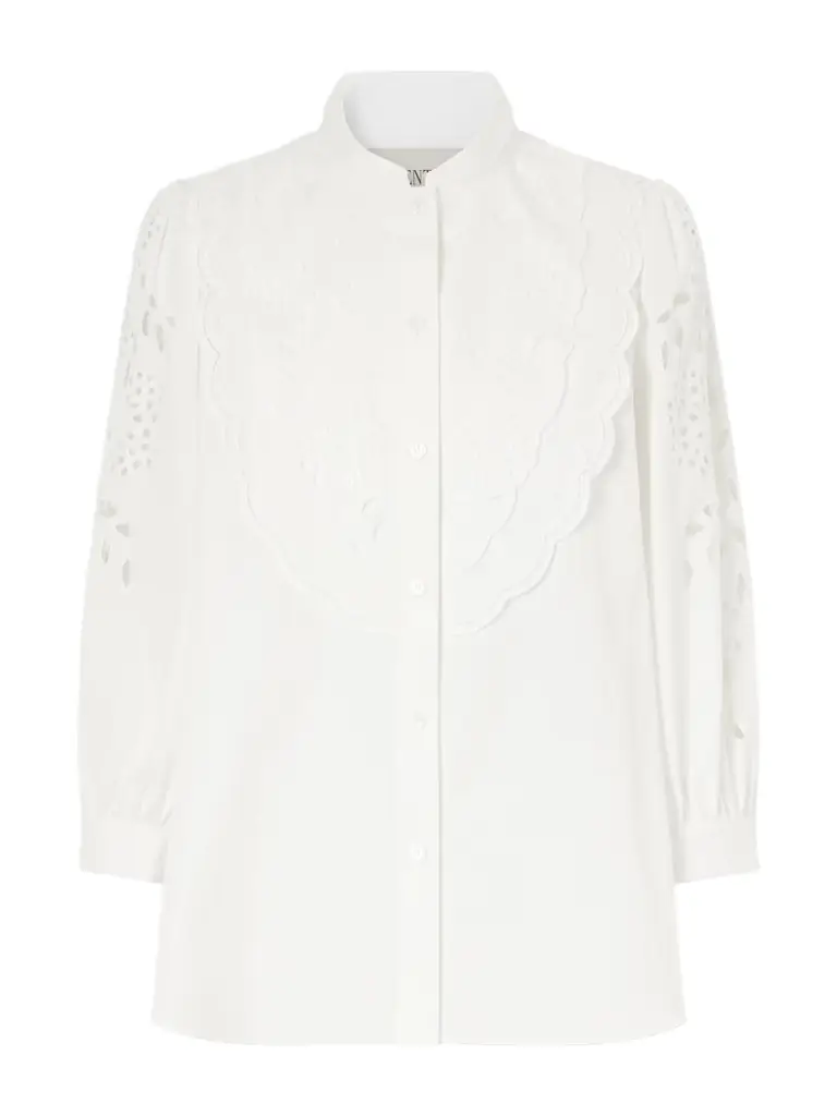 Broderie Anglaise Cotton-poplin Shirt