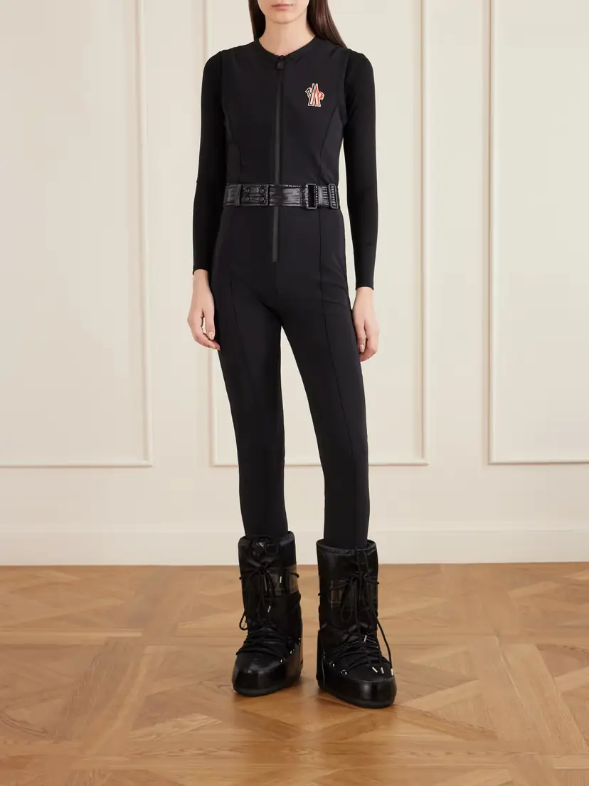 Moncler Grenoble Shell-trimmed Belted Neoprene Ski Suit | Thumbnail 2 Moncler Grenoble Shell-trimmed Belted Neoprene Ski Suit | Thumbnail 2