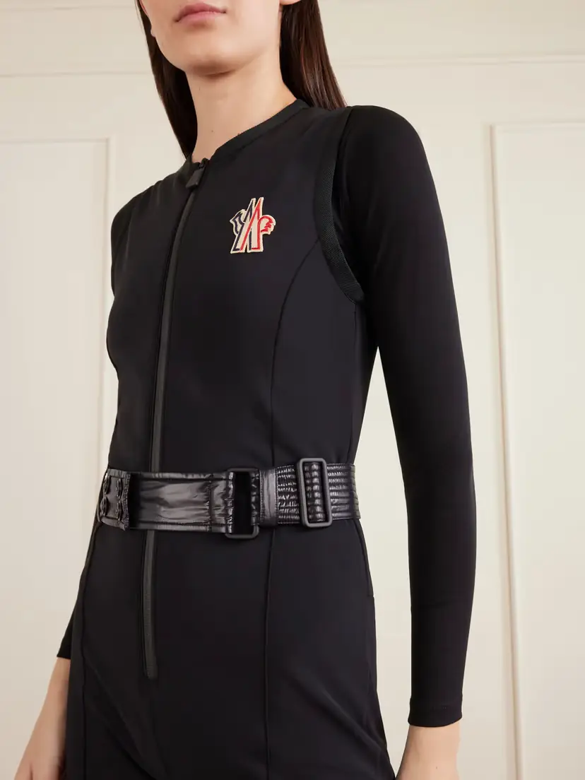 Moncler Grenoble Shell-trimmed Belted Neoprene Ski Suit | Thumbnail 4 Moncler Grenoble Shell-trimmed Belted Neoprene Ski Suit | Thumbnail 4
