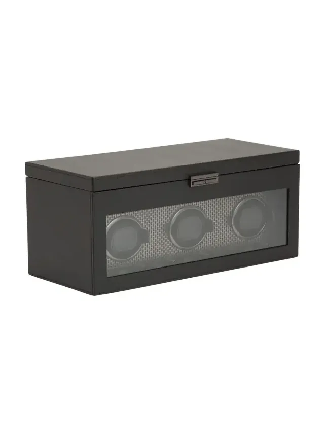 Axis Triple Watch Winder with Storage Axis Triple Watch Winder with Storage