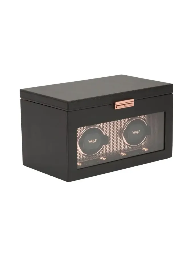 Axis Double Watch Winder with Storage