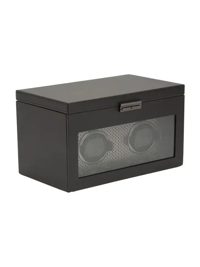 Axis Double Watch Winder with Storage Axis Double Watch Winder with Storage