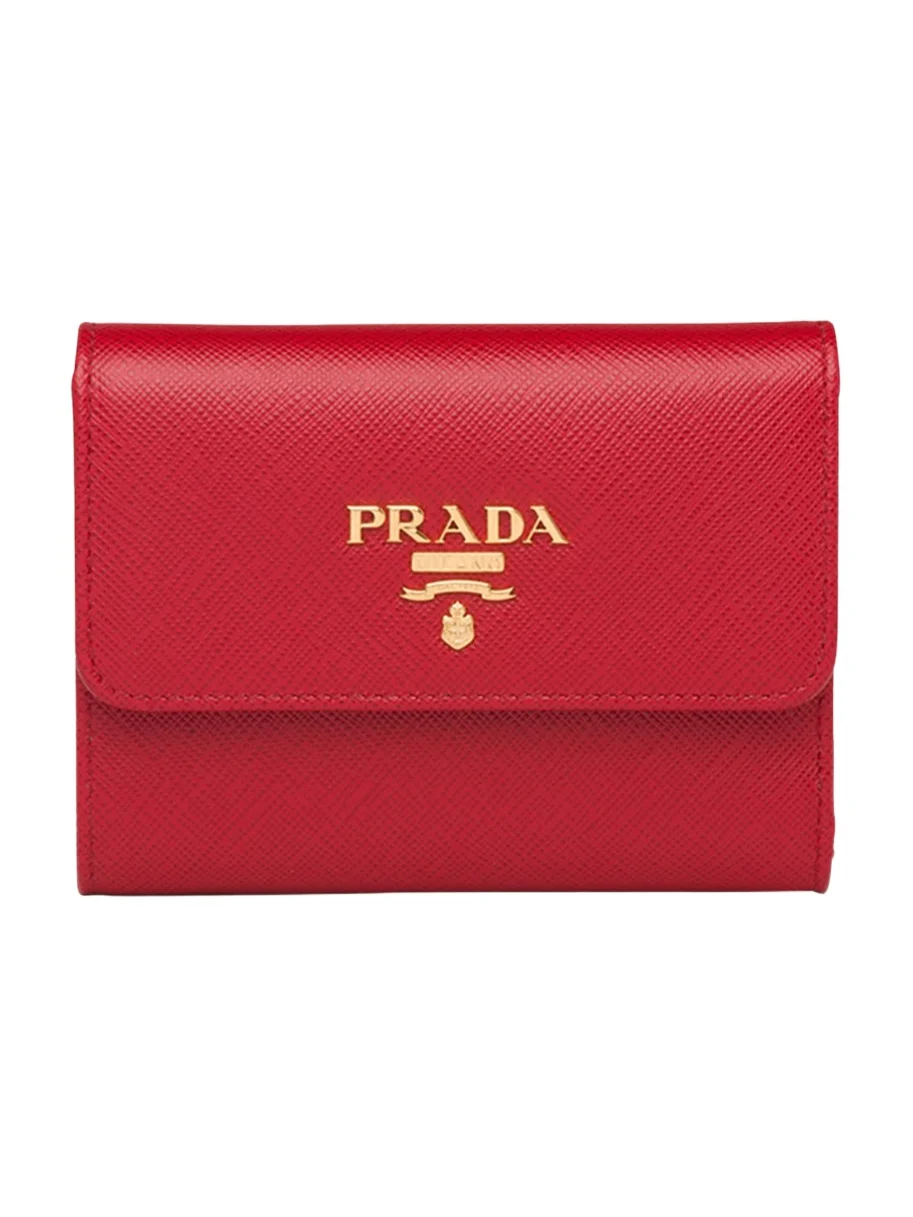 Prada Trifold Leather Wallet
