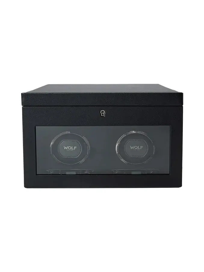 British Racing Double Watch Winder with Storage