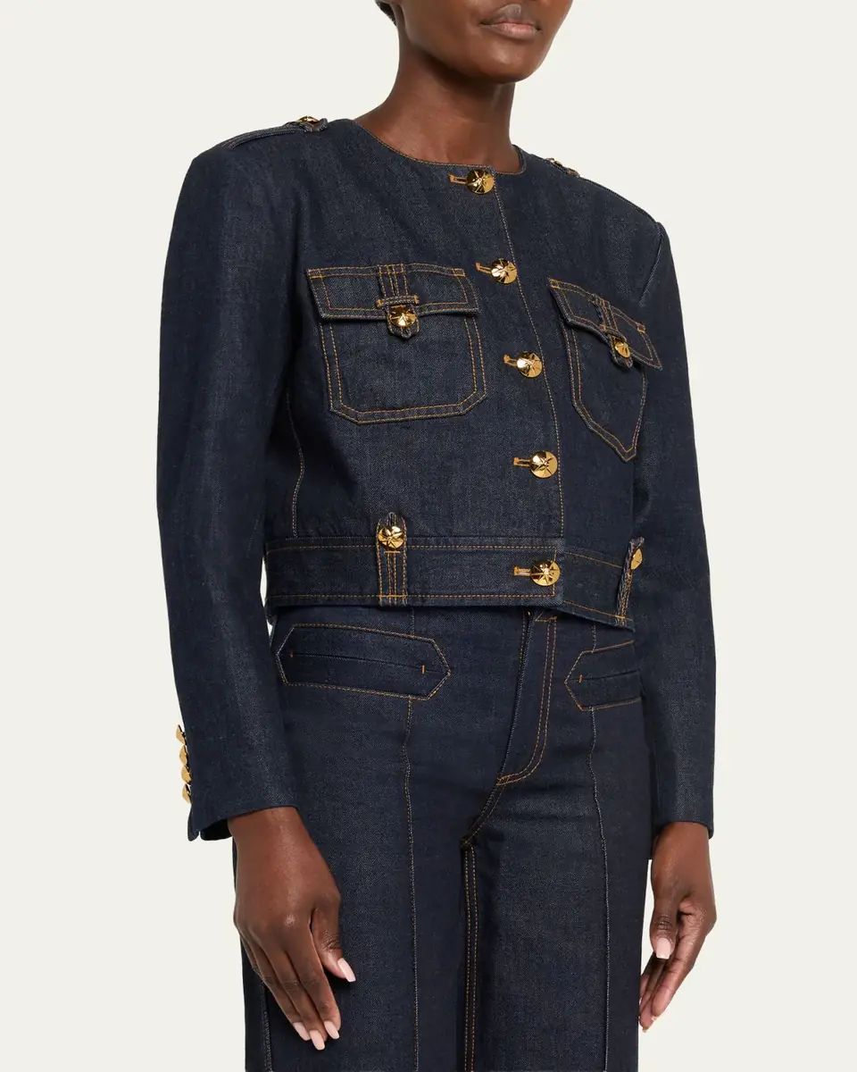 Zimmermann Rebellion Denim Jacket | Thumbnail 4 Zimmermann Rebellion Denim Jacket | Thumbnail 4