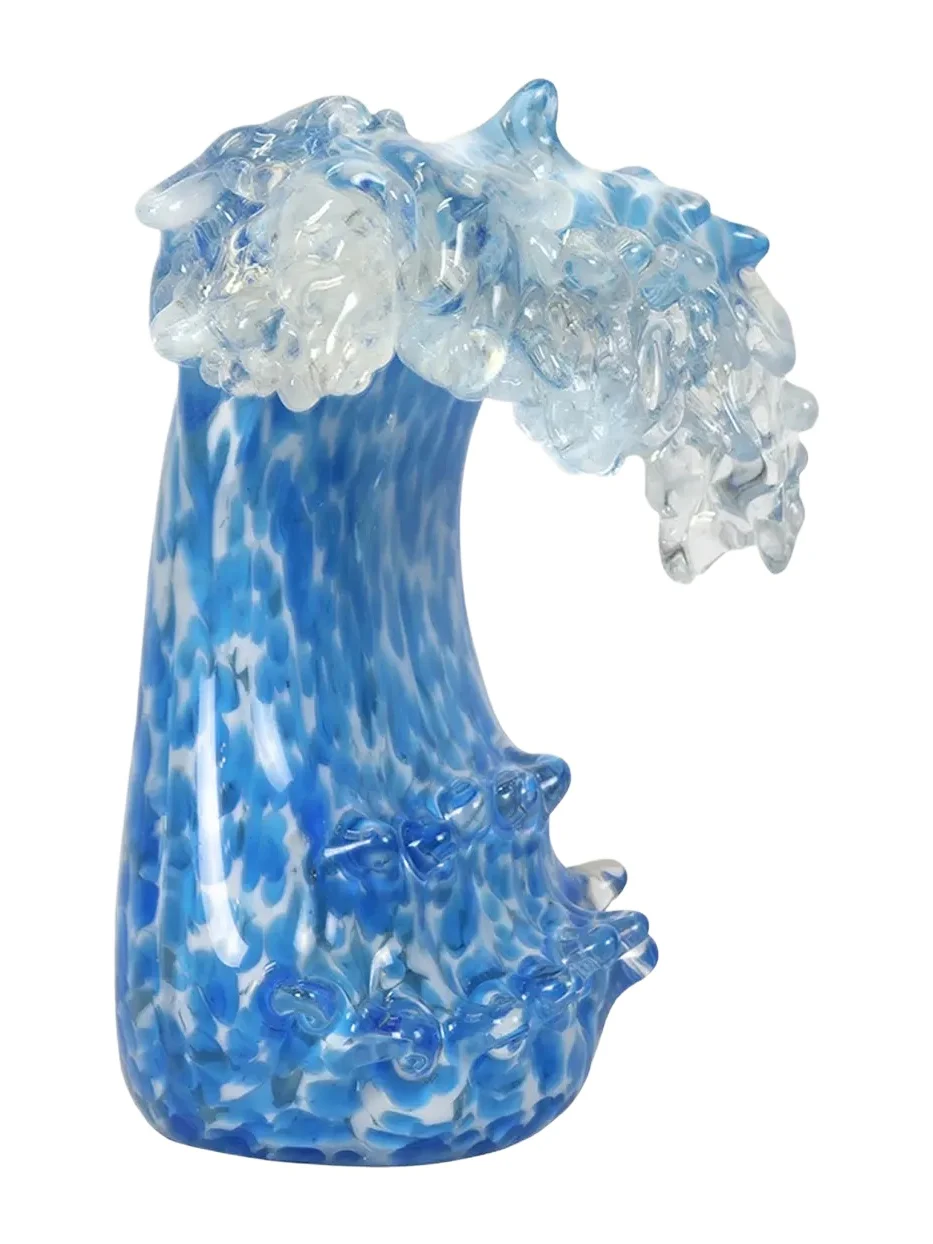 Dale Tiffany Laguna Wave Art Glass Sculpture