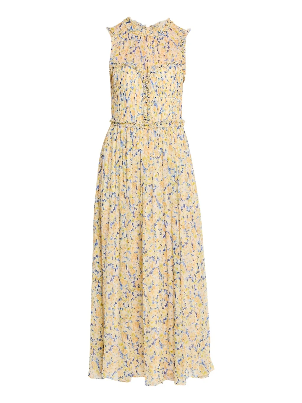Kasia Floral Silk Chiffon Midi Dress