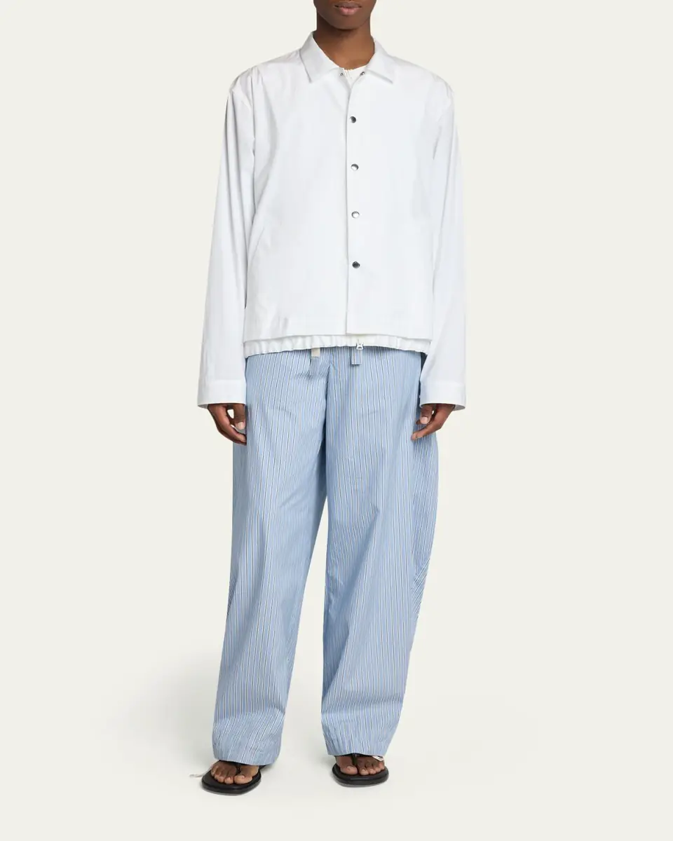 SACAI Men's Cotton Poplin Shirt Jacket | Thumbnail 2
