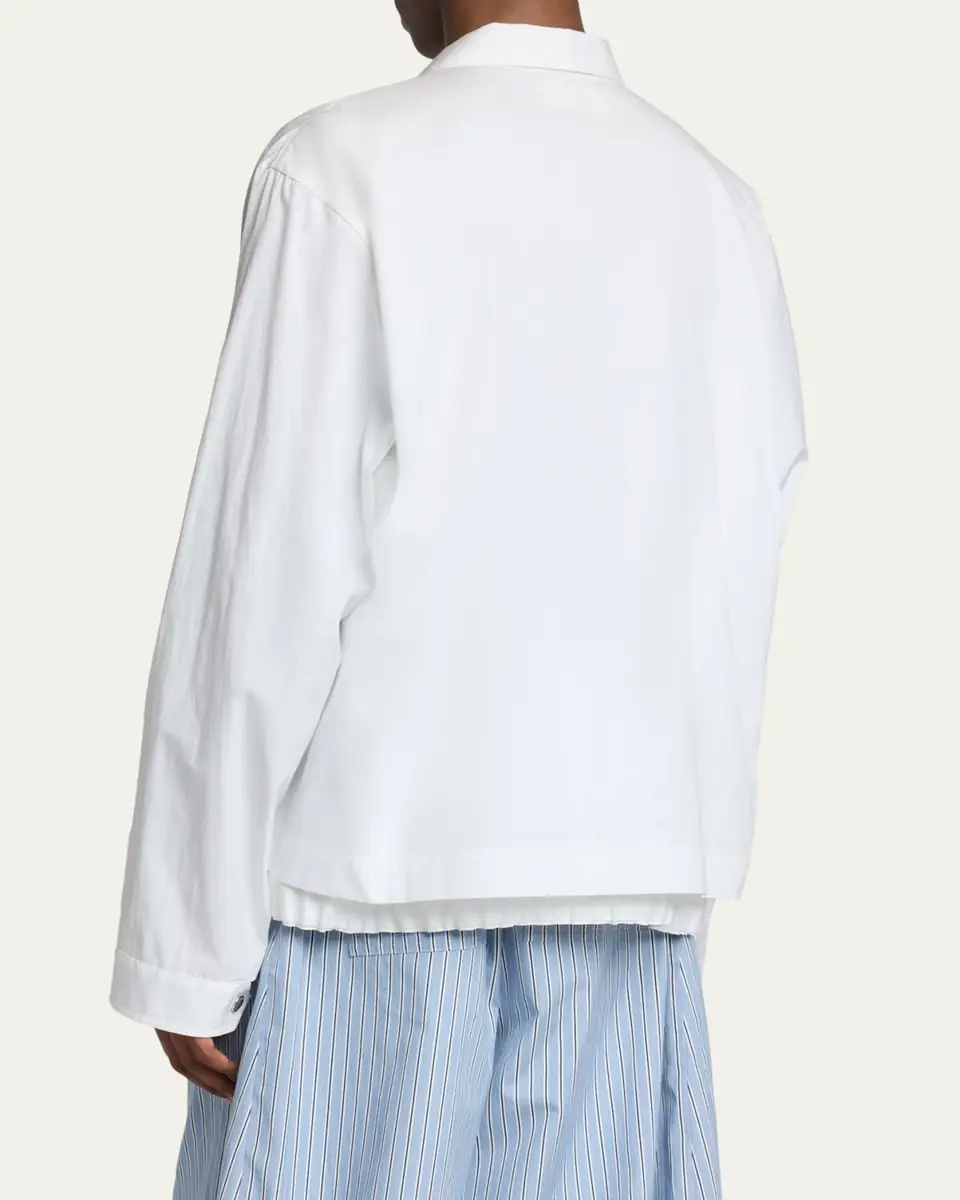 SACAI Men's Cotton Poplin Shirt Jacket | Thumbnail 3
