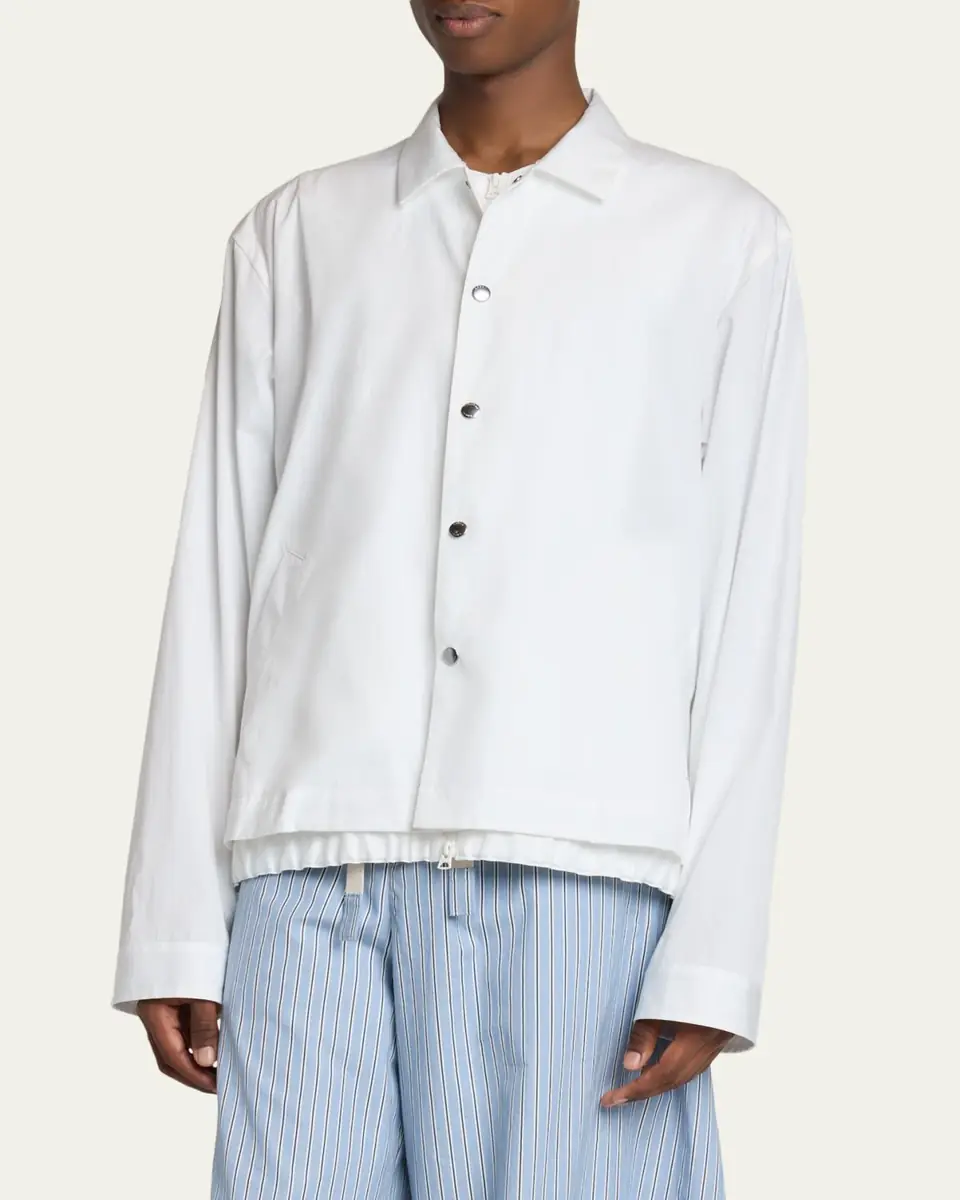 SACAI Men's Cotton Poplin Shirt Jacket | Thumbnail 4