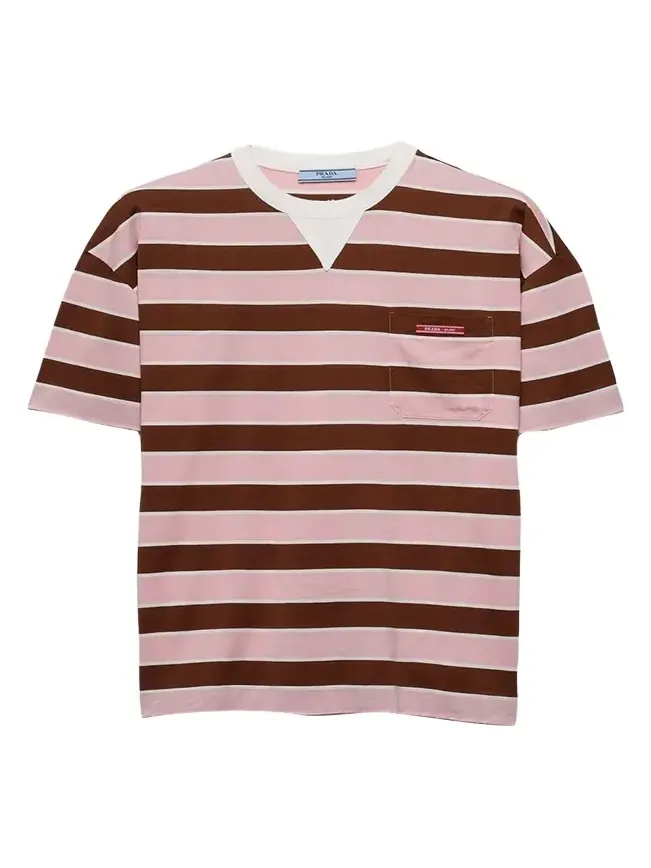 Striped Jersey Short-Sleeve T-Shirt