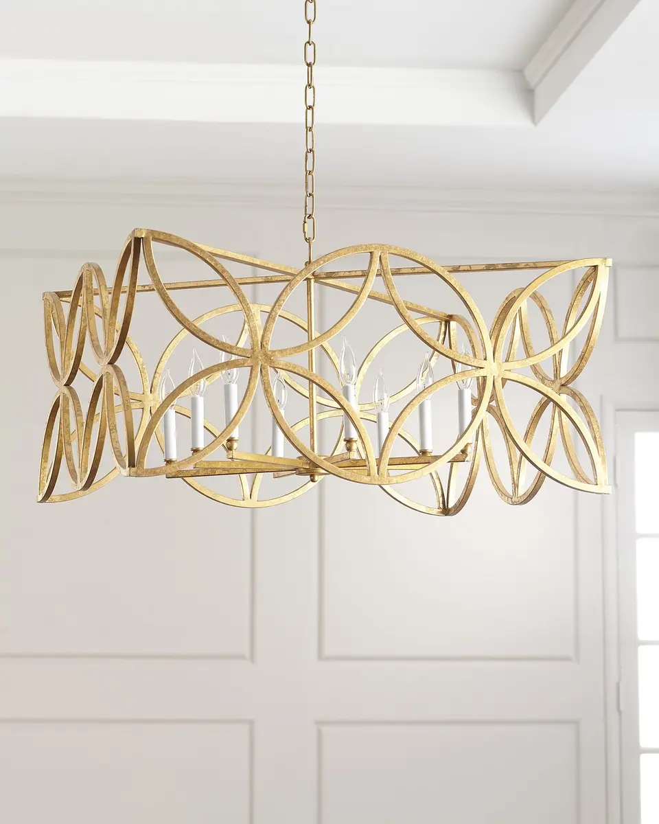 Old World Design McCarty Gold Leaf Chandelier