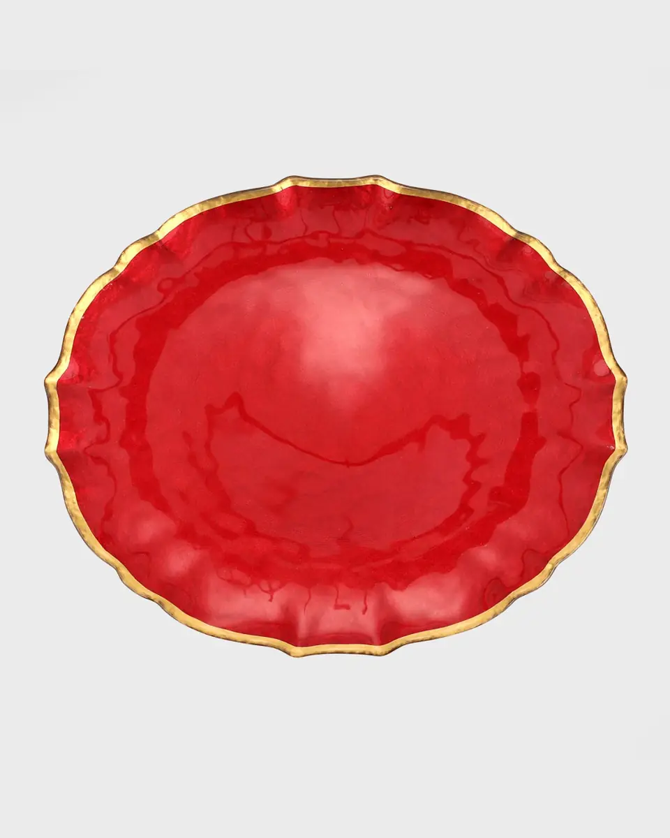 Vietri Baroque Glass Dinner Plate | Thumbnail 3 Vietri Baroque Glass Dinner Plate | Thumbnail 3